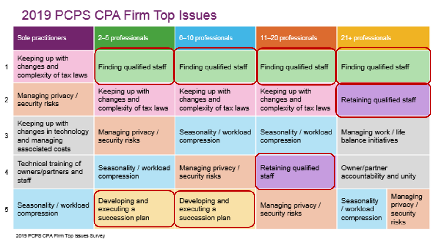 2019 PCPS CPA Firm Top Issues