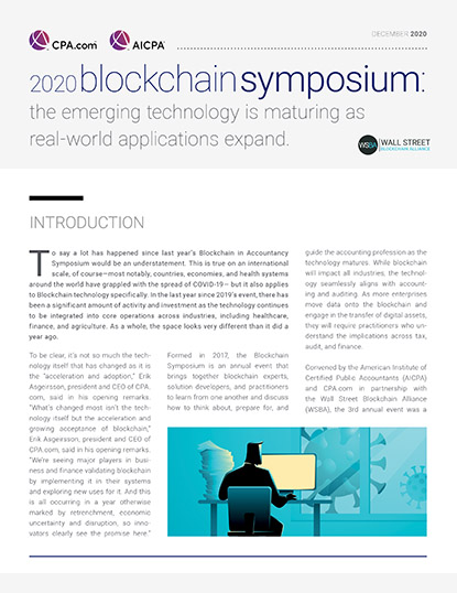 2020 Blockchain Symposium: The Emerging Technology is Maturing as Real-World Applications Expand