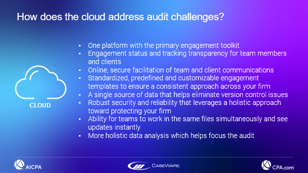 How does the cloud address audit challenges?