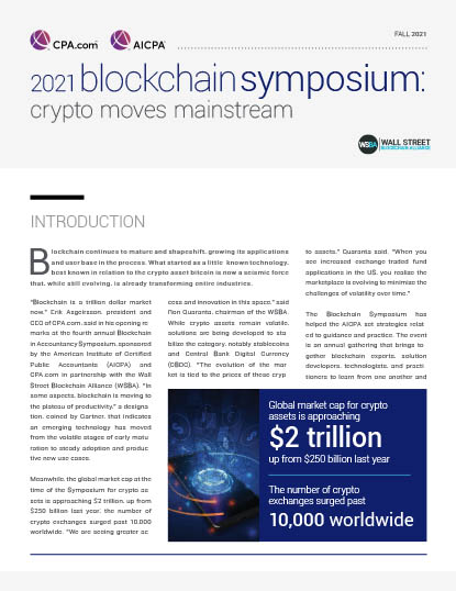 2021 Blockchain Symposium: Crypto Moves Mainstream